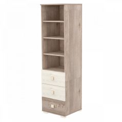 Timba Viki 3 fiókos nyitott szekrény Krém-Fűz
