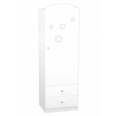 Timba Félix Csillagos állószekrény jobb elem
Fehér