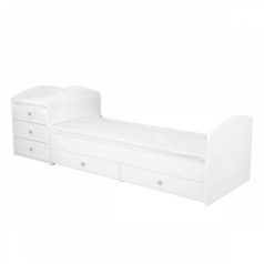 Timba Félix Maxi Kombi 5 fiókos gyermekágy Fehér