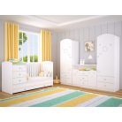 Timba Félix Maxi Kombi 5 fiókos gyermekágy Fehér