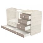 Babastar Lovely Kombinált 3 fiókos gyermekágy Fűz-Krém