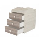 Babastar Lovely Kombinált 3 fiókos gyermekágy Fűz-Krém