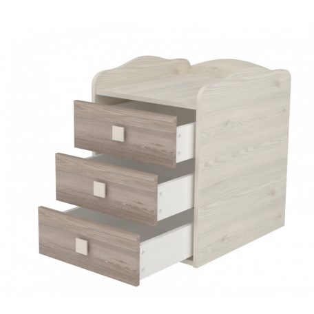 Babastar Lovely Kombinált 3 fiókos gyermekágy Fűz-Krém