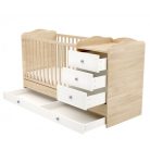 Babastar Comfort Kombinált 3 fiókos gyermekágy  Borostyán-fehér