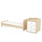 Babastar Comfort Kombinált 3 fiókos gyermekágy  Borostyán-fehér