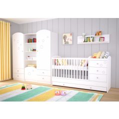 Timba Félix Csillagos állószekrény bal elem
Fehér