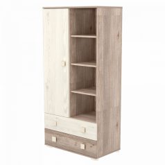 Timba Viki Egyajtós kétfiókos állószekrény Krém-Fűz
