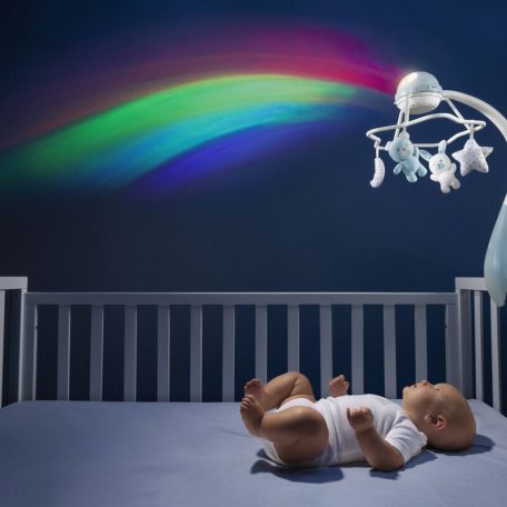 Chicco Rainbow Szivárvány zenélő forgó 3in1
kiságyjáték, projektor, éjjeli lámpa 0h + neutral