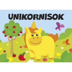 Pancsolókönyv szivaccsal - unikornis