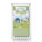 Pamut ágynemű huzat 90*120 cm - Little Farm zöld