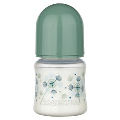   Baby-Nova Anti-Colic cumisüveg széles 150 ml szilikon cumival 0-24 hó - zöld 