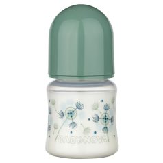   Baby-Nova Anti-Colic cumisüveg széles 150 ml szilikon cumival 0-24 hó - zöld 