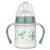 Baby-Nova cumisüveg fogóval széles 150 ml szilikon cumival 0-24 hó - zöld