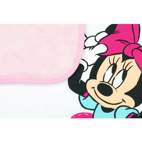 Disney Minnie wellsoft béléses pamut babatakaró 70x90cm - fehér
