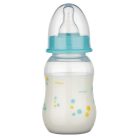 Baby-Nova Anti-Colic cumisüveg szilikon cumival S-es 130 ml - kék