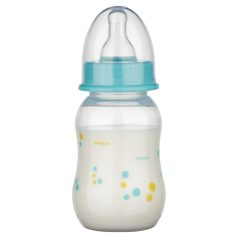   Baby-Nova Anti-Colic cumisüveg szilikon cumival S-es 130 ml - kék