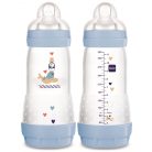 Mam 320 ml  Anti-Colic 4 + cumisüveg - kék bálnás