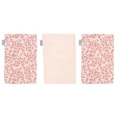 Luma Muszlin törlőkendő bambuszal 3 db - Leopard Pink