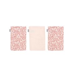 Luma Muszlin törlőkendő bambuszal 3 db - Leopard Pink