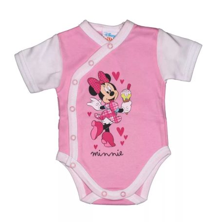 Disney Minnie rövid ujjú elöl patentos baba body (62) 