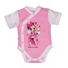 Disney Minnie rövid ujjú elöl patentos baba body (68) 