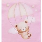 Rövid ujjú baba body rózsaszín maci (74)