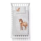 Pamut ágynemű huzat 90*120 cm - Szürke Poni