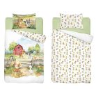 Pamut ágynemű huzat 90*120 cm - Farm zöld 