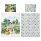 Pamut ágynemű huzat 90*120 cm - Farm kék