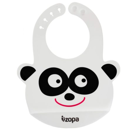 Zopa szilikon előke zsebbel - Panda