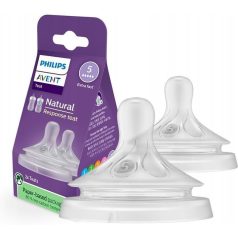   Philips AVENT SCY965/02 Natural Response etetőcumi 5 gyors átfolyású 6hó+, 2 db