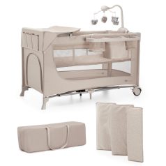 Kinderkraft JOY 2 multifunkciós utazóágy - Beige