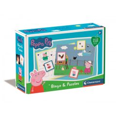 Clementoni Peppa malac Bingo és puzzle játékszett