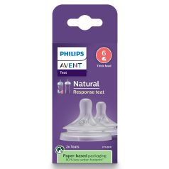   Philips AVENT SCY966/02 Natural Response etetőcumi 6 sűrűbb ételekhez 6hó+, 2 db
