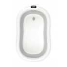 Premium Összecsukható kád hőmérővel és anatómiai támasztékkal + állvány - Grey