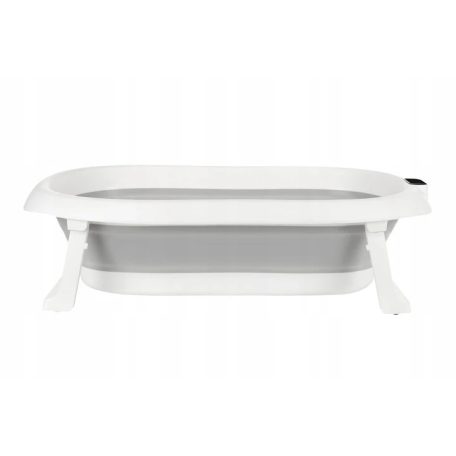 Premium Összecsukható kád hőmérővel és anatómiai támasztékkal + állvány - Grey