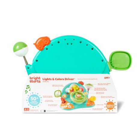 BRIGHT STARTS Zenélő kormánykerék játék t Lights & Colors Driver™ 6hó+
