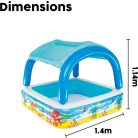 Bestway Beach Buddy™ pancsoló medence napvédő tetővel 140 x 140 x 114 cm