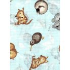 Mintás textil pelenka 1db-os - Mama és kicsinyei kék