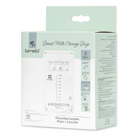 Lorelli tejtároló zacskó 200 ml - 45 db 