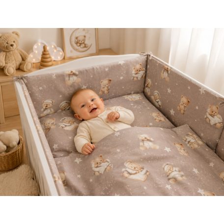 Baby Shop 3 részes ágynemű garnitúra - Jó Éjszakát bézs