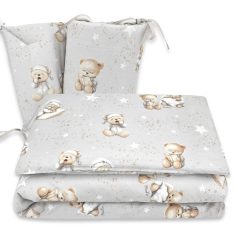   Baby Shop 3 részes ágynemű garnitúra - Jó Éjszakát szürke