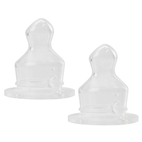 Baby-Nova Anatómiai etetőcumi,szilikon,normál nyakú üvegre 0-24 hó 2 db - S méret (tea)