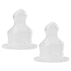   Baby-Nova Anatómiai etetőcumi,szilikon,normál nyakú üvegre 0-24 hó 2 db - M méret (tej)