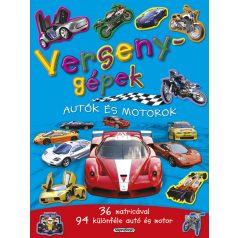 Mozgalmas matricásfüzet - Versenygépek 