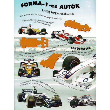 Mozgalmas matricásfüzet - Versenygépek 