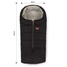   PETITE&MARS Téli szett Jibot 3in1 bundazsák + kézmelegítő kesztyű babakocsira - Jasie Quiet Grey