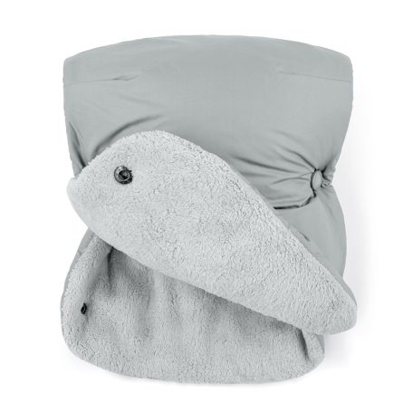 PETITE&MARS Téli szett Jibot 3in1 bundazsák + kézmelegítő kesztyű babakocsira - Jasie Quiet Grey