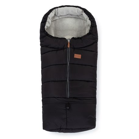 PETITE&MARS Téli szett Jibot 3in1 bundazsák + kézmelegítő kesztyű babakocsira - Jasie Ink Black