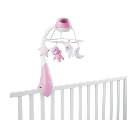 Chicco Rainbow Szivárvány zenélő forgó 3in1
kiságyjáték, projektor, éjjeli lámpa 0h + pink